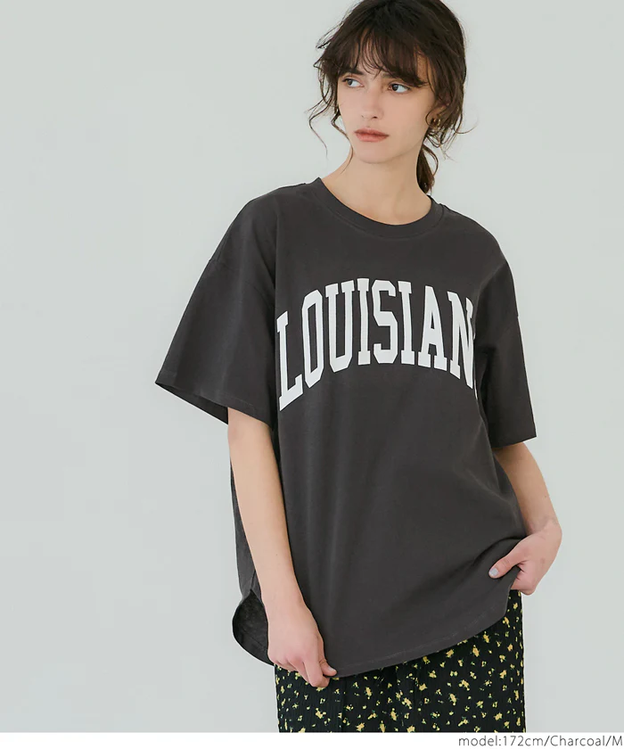 テールカットカレッジビッグTシャツ レディース メール便不可 - Image 19