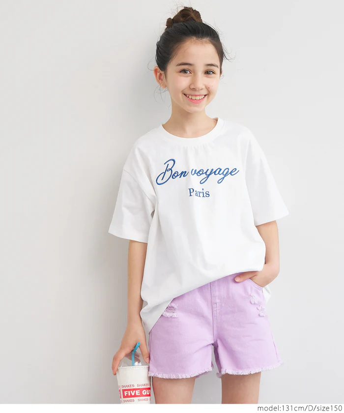 セール★790円→550円 親子お揃いアソートデザインクルーネックTシャツ キッズ メール便可 - Image 2