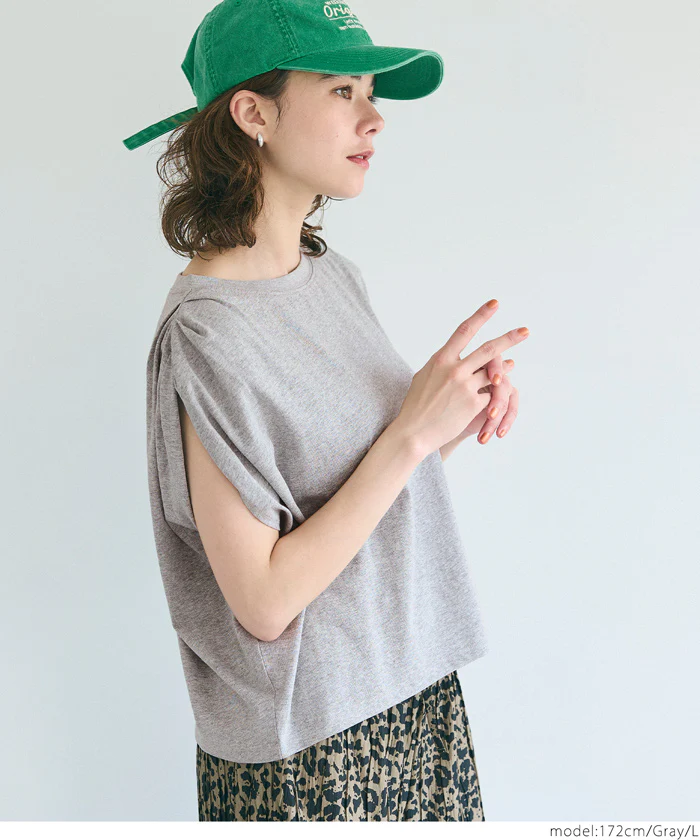 セール★990円→550円 袖タックTシャツ レディース メール便不可 - Image 12