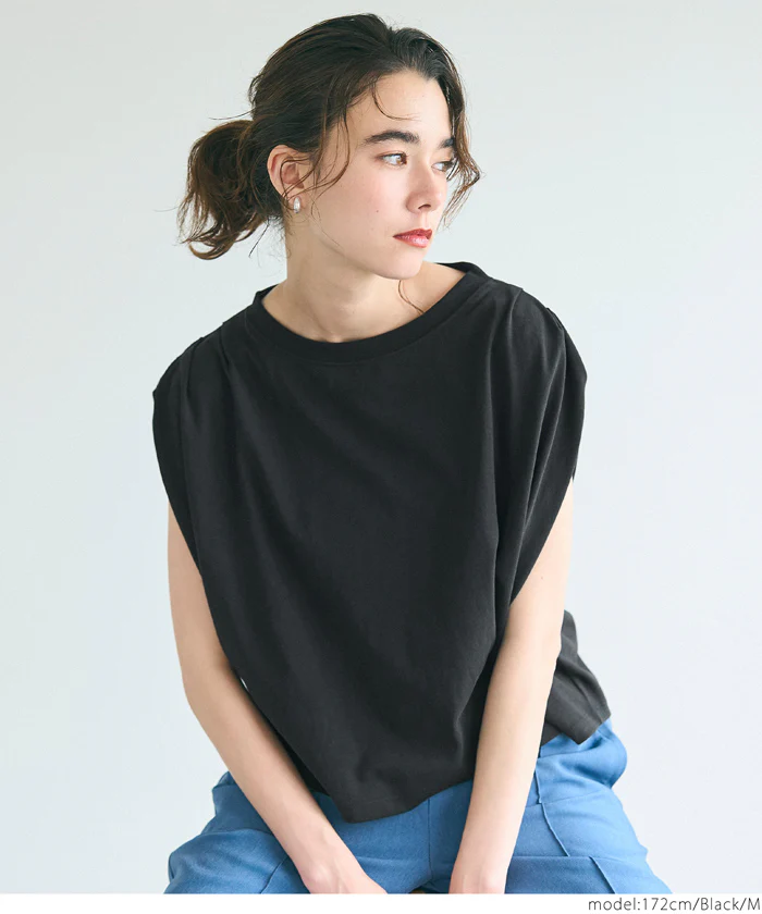 セール★990円→550円 袖タックTシャツ レディース メール便不可 - Image 5