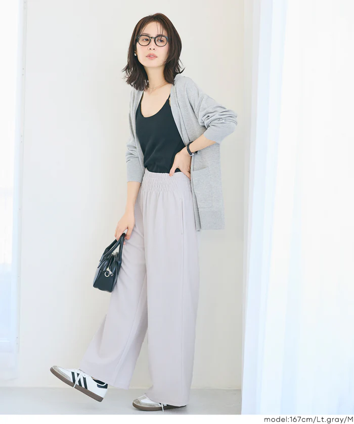 エンボスワイドパンツ レディース メール便不可 - Image 10