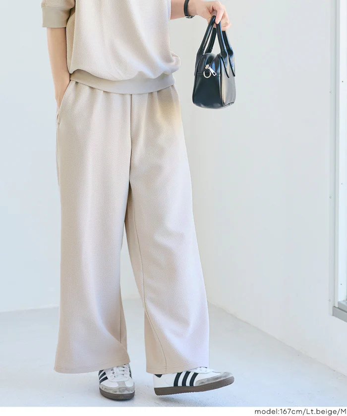 エンボスワイドパンツ レディース メール便不可 - Image 14