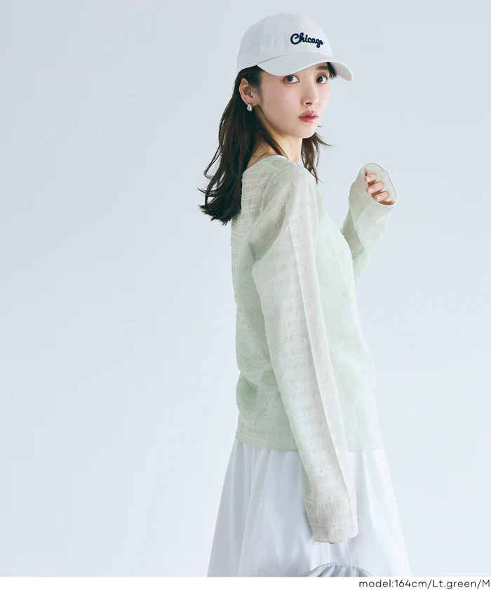 シースルードットトップス レディース メール便可 - Image 12