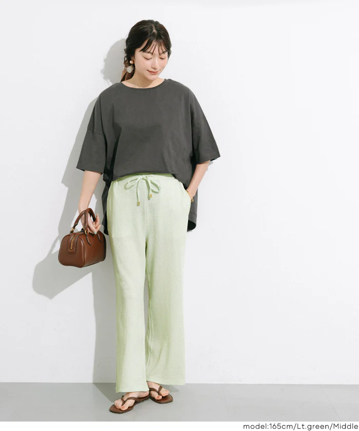 シボシャーリングイージーパンツ レディース メール便不可 - Image 4