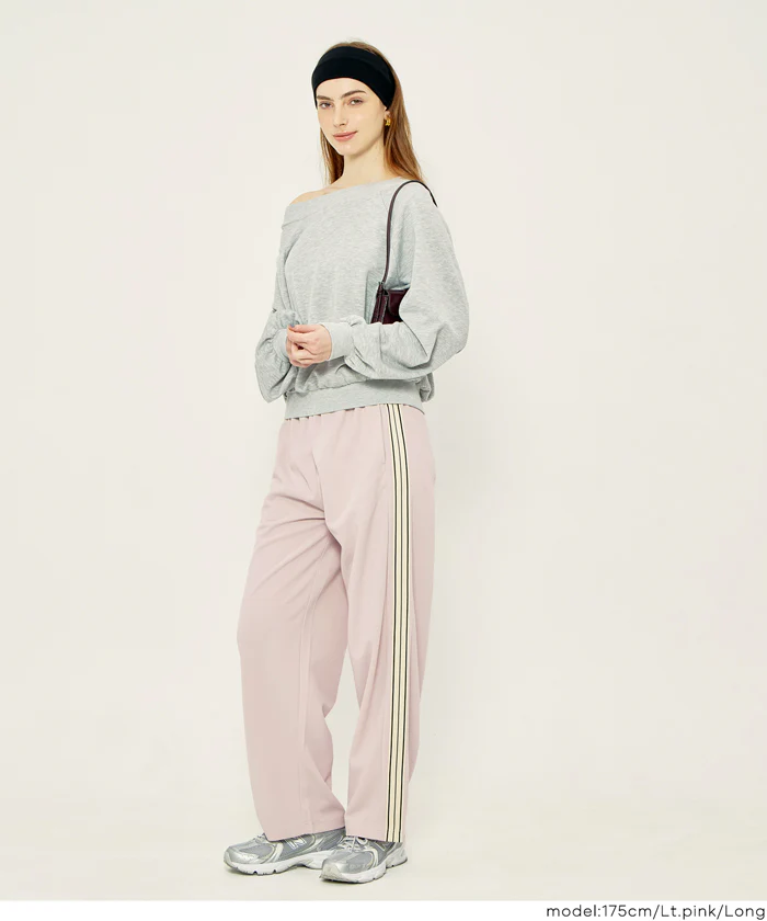カットジョーゼットサイドラインパンツ レディース メール便不可 - Image 18