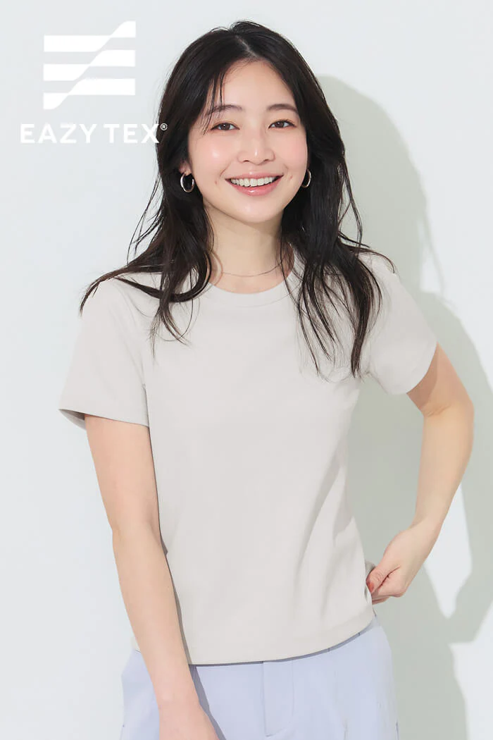 EASYTECHクルーネックTシャツ レディース メール便不可
