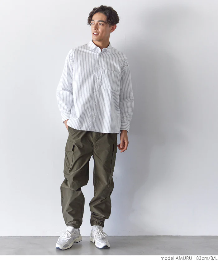 セール★2490円→1290円 コットンオックスリラックスシャツ メンズ メール便不可 - Image 7