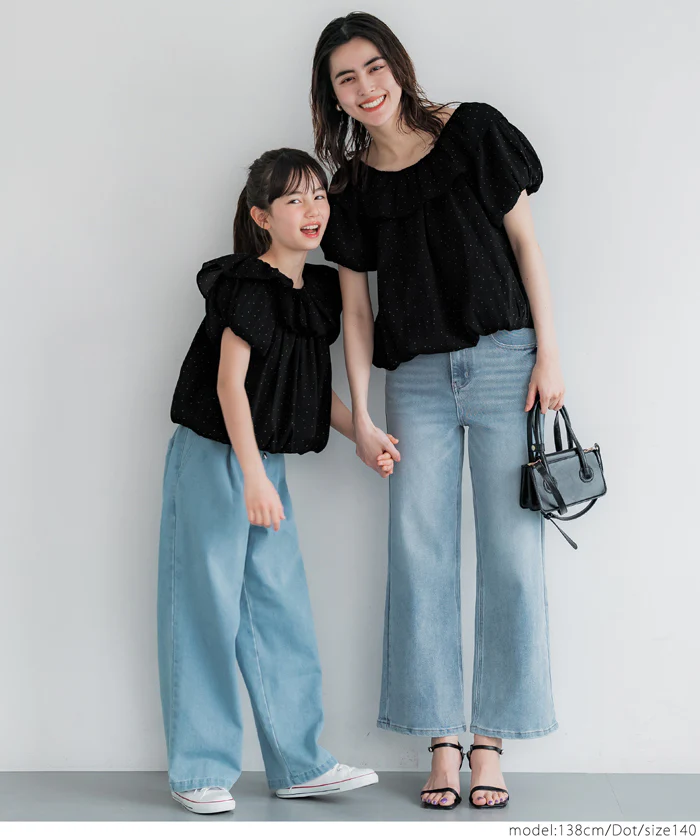 親子お揃いシアーブラウス キッズ メール便不可 - Image 13