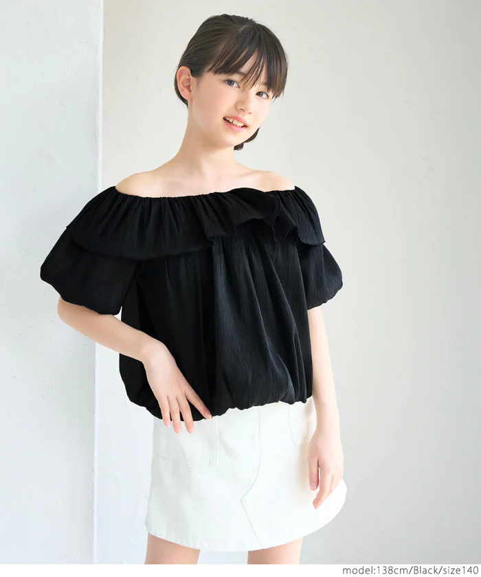 親子お揃いシアーブラウス キッズ メール便不可 - Image 5