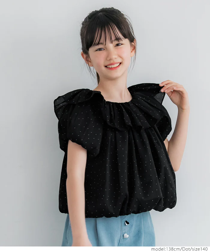 親子お揃いシアーブラウス キッズ メール便不可 - Image 8