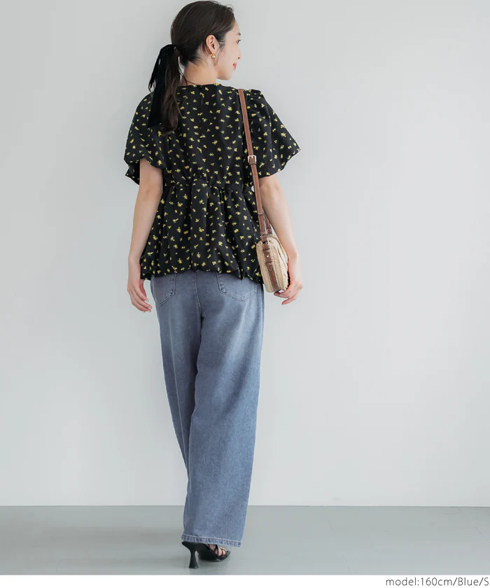 サマーデニムタックパンツ レディース メール便不可 - Image 15
