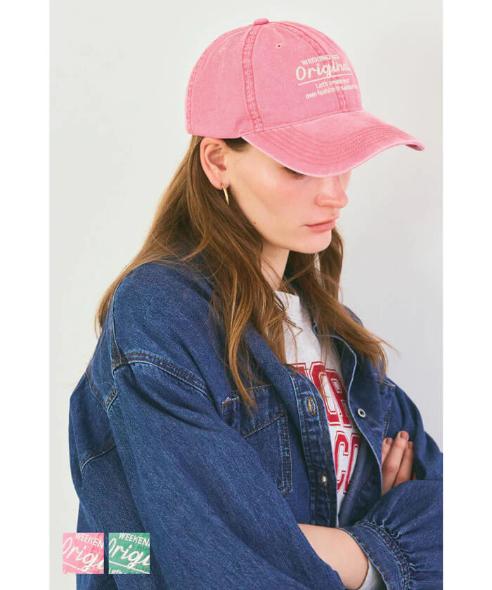 セール★1490円→990円 ウォッシュドロゴキャップ レディース メール便不可