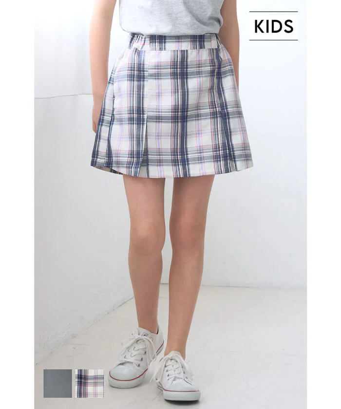 セール★1490円→550円 ボックスプリーツスカパン キッズ メール便不可