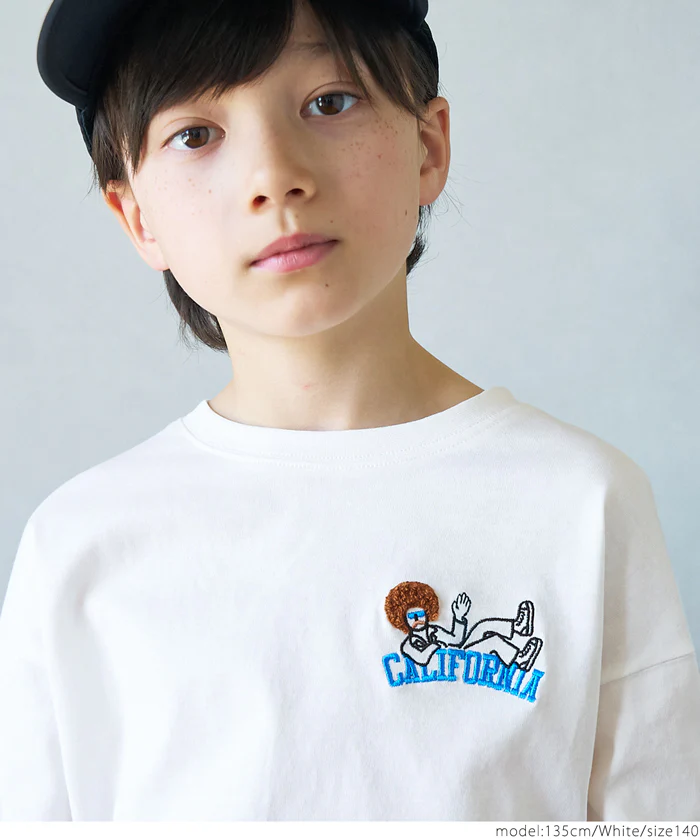 セール★990円→550円 ワンポイント刺繍長袖Tシャツ キッズ メール便可 - Image 6