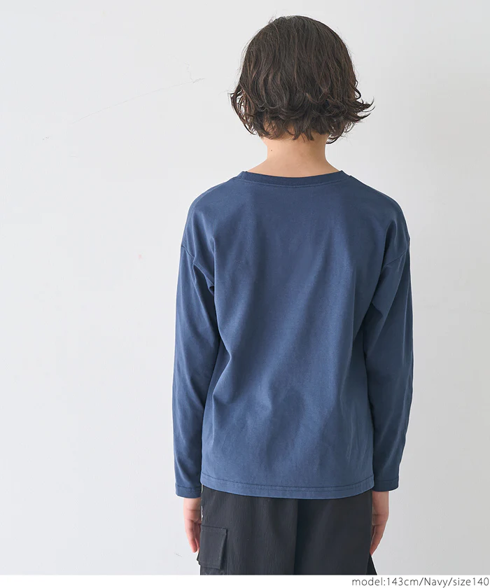 セール★990円→550円 ワンポイント刺繍長袖Tシャツ キッズ メール便可 - Image 8