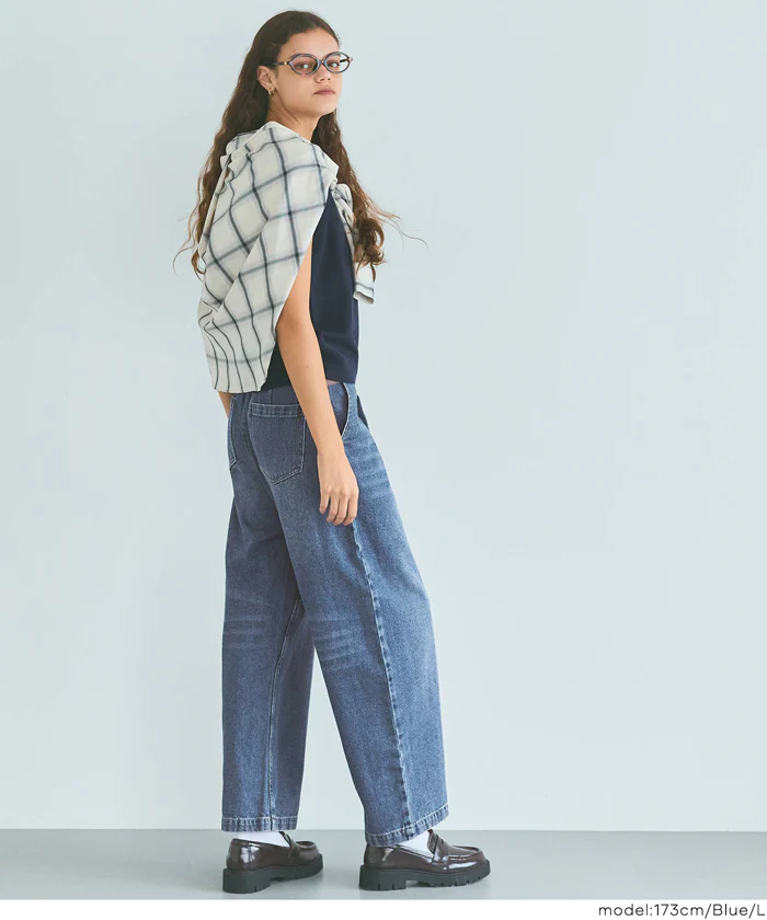 タックデニムパンツ レディース メール便不可 - Image 12