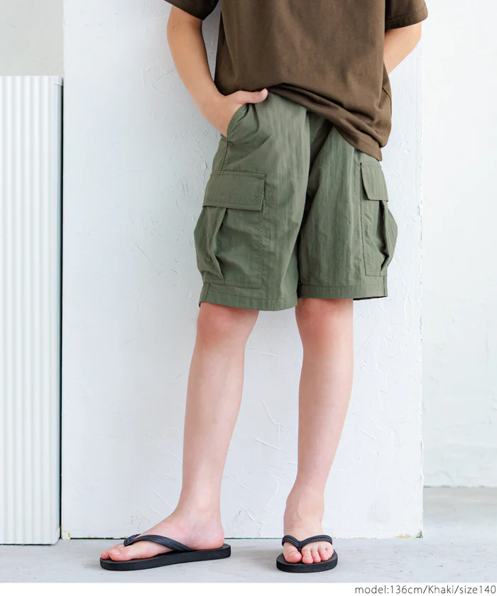 ワッシャーナイロンカーゴハーフパンツ キッズ メール便不可 - Image 11