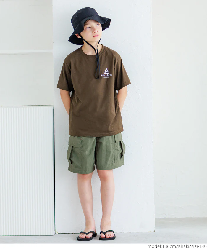 ワッシャーナイロンカーゴハーフパンツ キッズ メール便不可 - Image 8