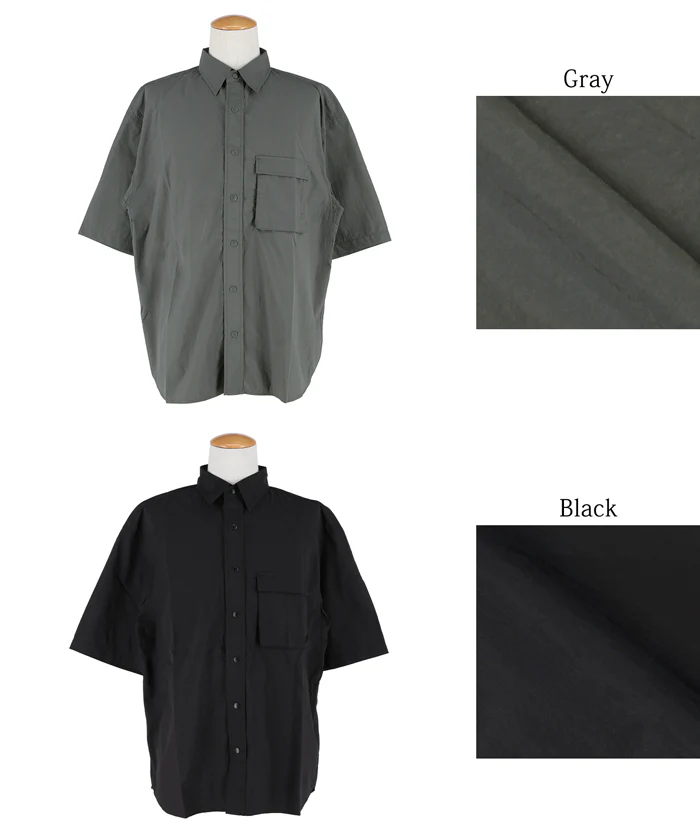 ナイロンワッシャー半袖シャツ メンズ メール便不可 - Image 13