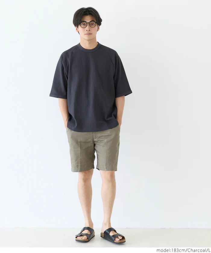 EAZY TEX ワッフルワイドラグランTシャツ メンズ メール便不可 - Image 10