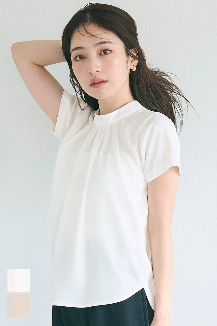 WEB限定セール ★1990円→550円フロントタックブラウス レディース メール便不可