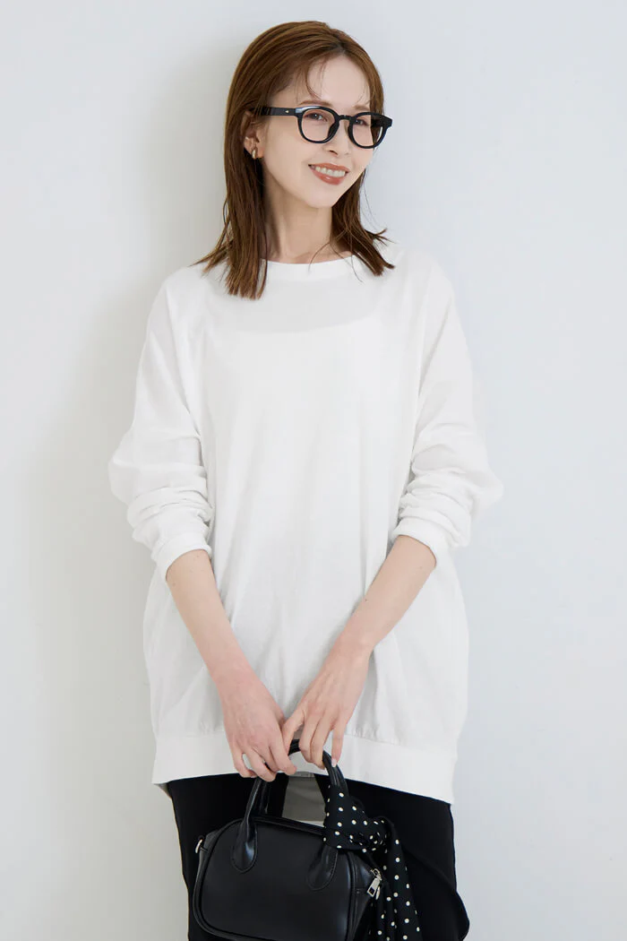 セール★1690円→1490円ドルマンスリーブ長袖Tシャツ レディース メール便不可