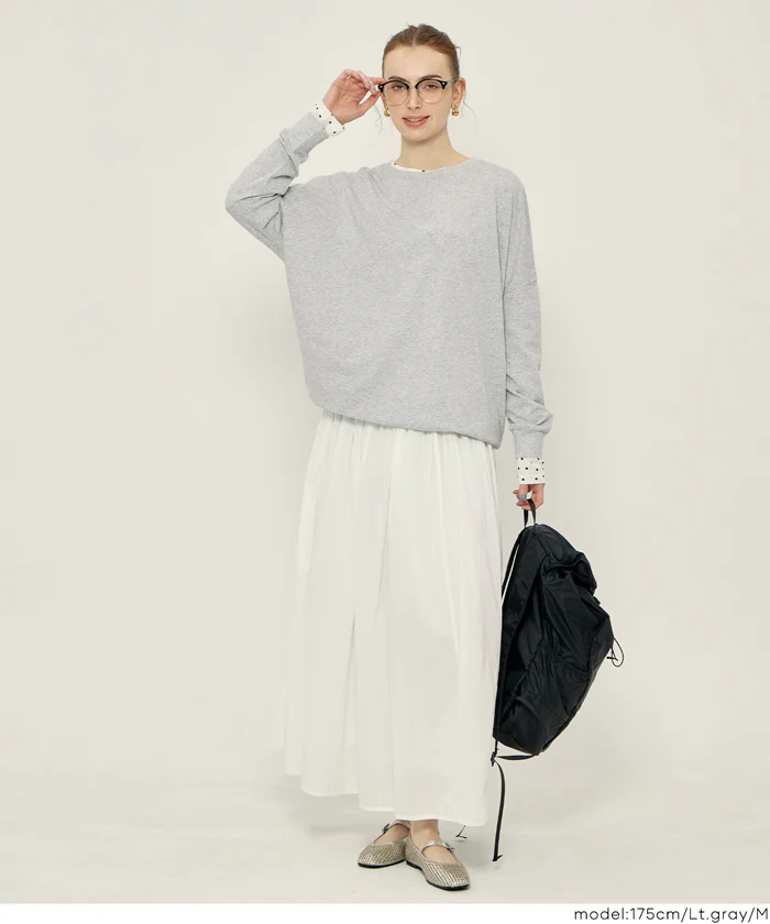 セール★1690円→1490円ドルマンスリーブ長袖Tシャツ レディース メール便不可 - Image 10