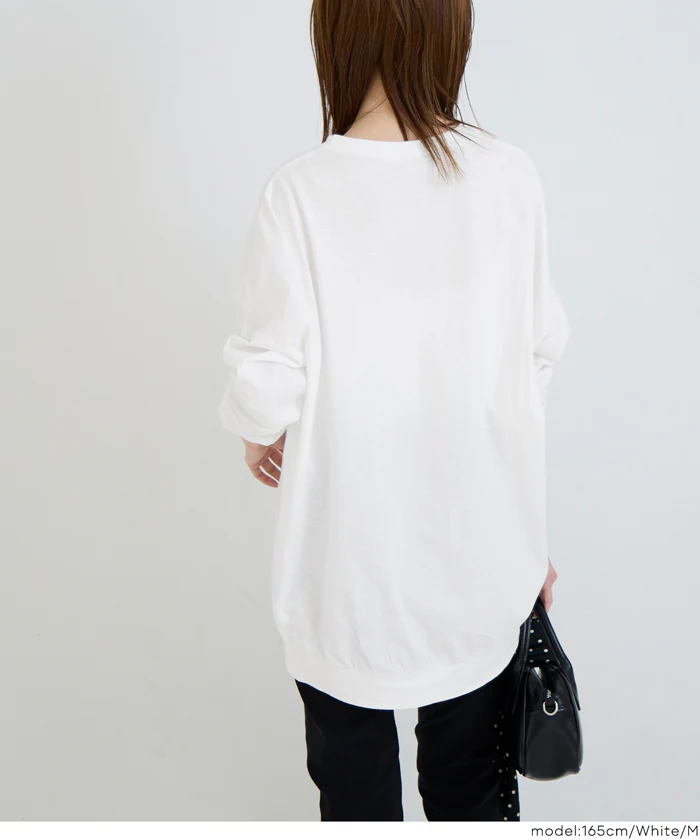 セール★1690円→1490円ドルマンスリーブ長袖Tシャツ レディース メール便不可 - Image 4