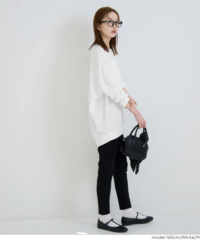 セール★1690円→1490円ドルマンスリーブ長袖Tシャツ レディース メール便不可 - Image 8