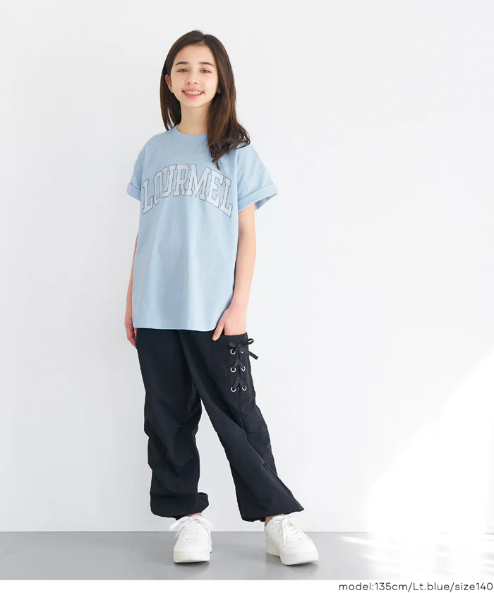 親子お揃いテールカットカレッジビッグTシャツ キッズ メール便不可 - Image 13