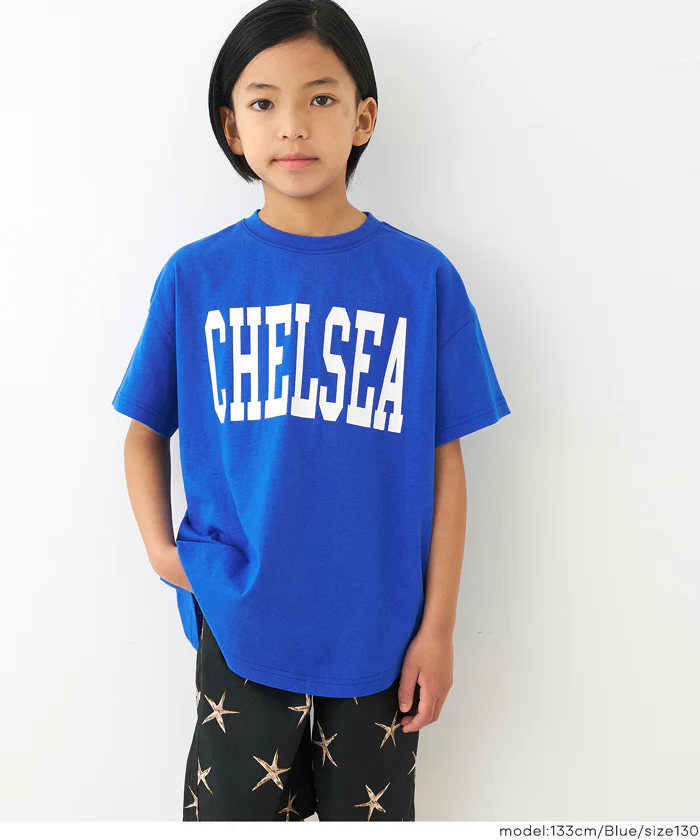 親子お揃いテールカットカレッジビッグTシャツ キッズ メール便不可 - Image 7