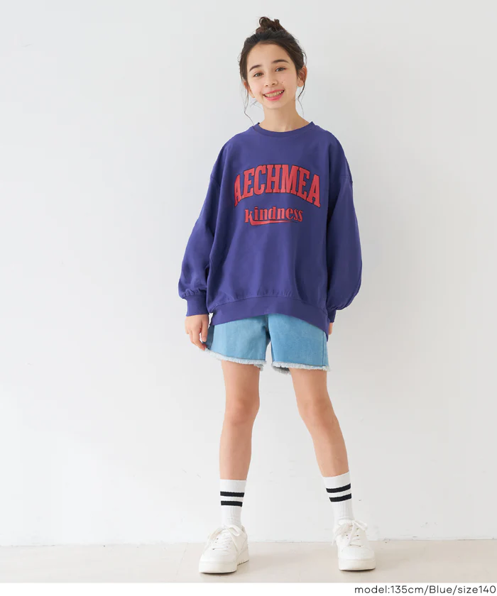 親子お揃いT-スウェットロゴビッグシルエット キッズ メール便不可 - Image 11