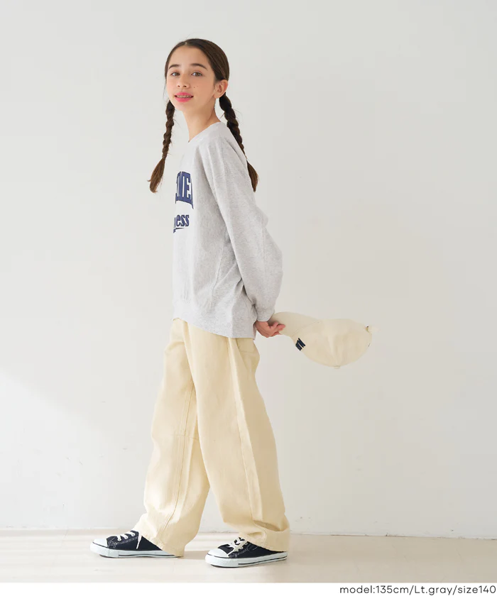 親子お揃いT-スウェットロゴビッグシルエット キッズ メール便不可 - Image 15
