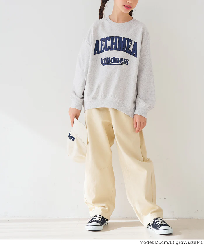 親子お揃いT-スウェットロゴビッグシルエット キッズ メール便不可 - Image 18