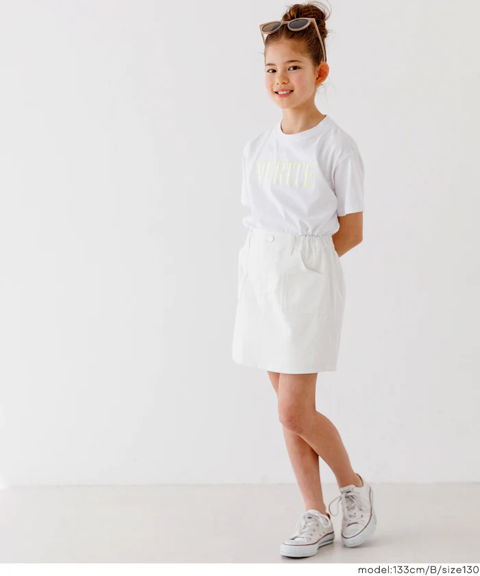 親子お揃いクルーネックロゴTシャツ キッズ メール便不可 - Image 12