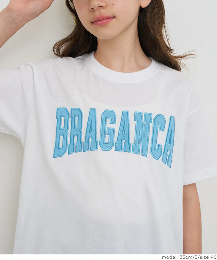 親子お揃いクルーネックロゴTシャツ キッズ メール便不可 - Image 7