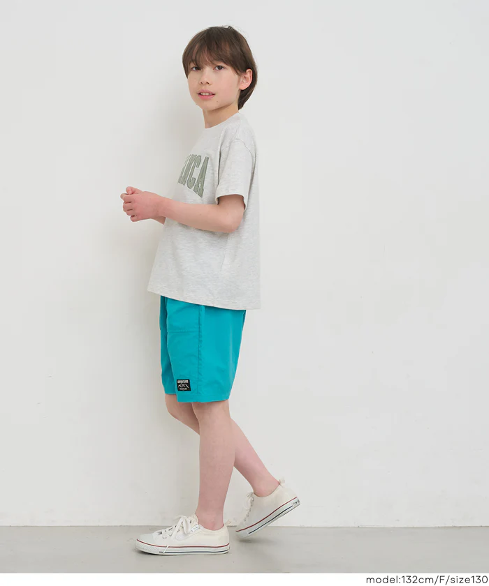 親子お揃いクルーネックロゴTシャツ キッズ メール便不可 - Image 8