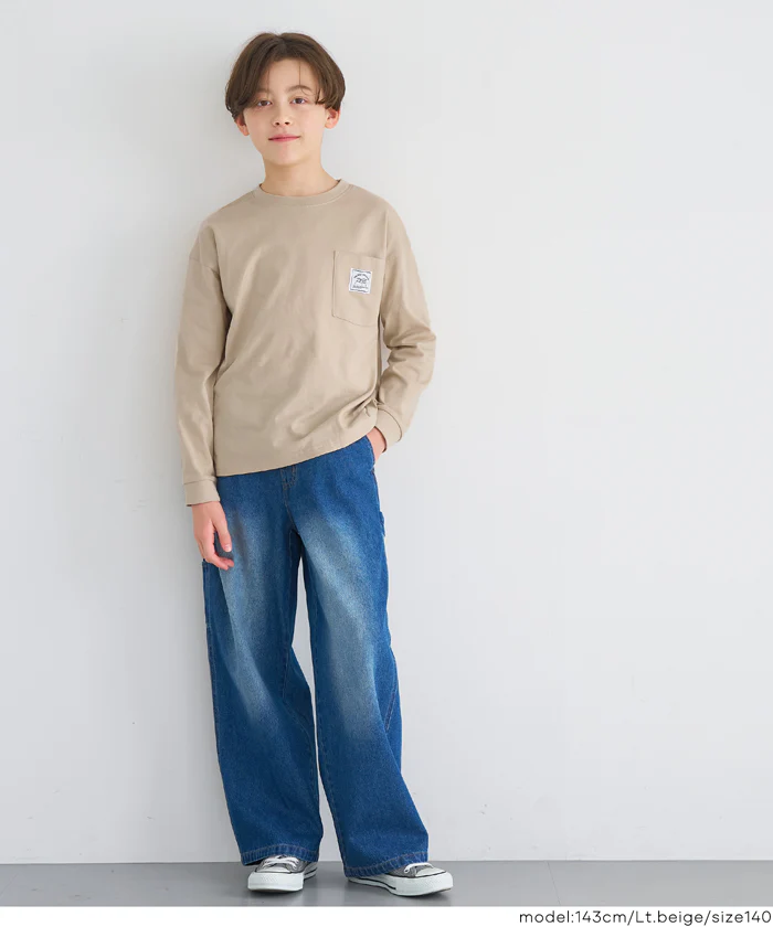 ネームポケット長袖Tシャツ キッズ メール便不可 - Image 7