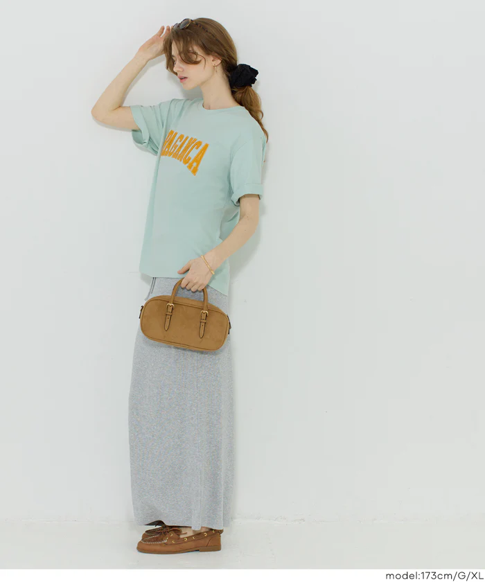 クルーネックロゴTシャツ レディース メール便不可 - Image 10
