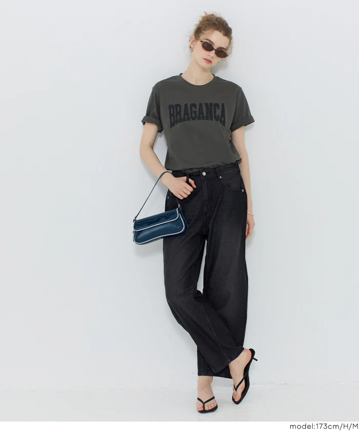 クルーネックロゴTシャツ レディース メール便不可 - Image 13