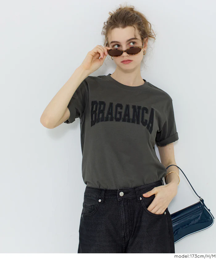 クルーネックロゴTシャツ レディース メール便不可 - Image 15
