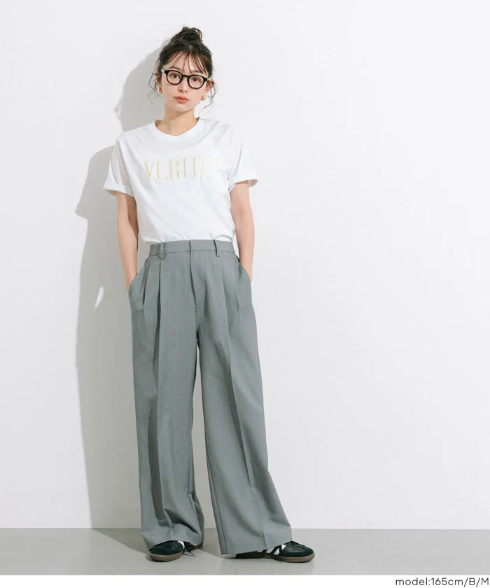 クルーネックロゴTシャツ レディース メール便不可 - Image 16