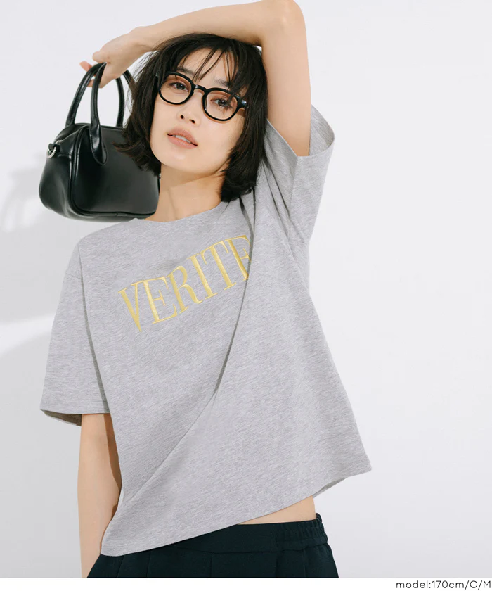 クルーネックロゴTシャツ レディース メール便不可 - Image 19