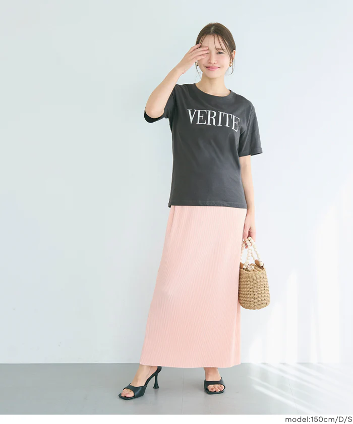 クルーネックロゴTシャツ レディース メール便不可 - Image 20