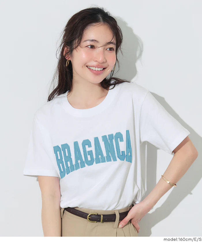 クルーネックロゴTシャツ レディース メール便不可 - Image 4