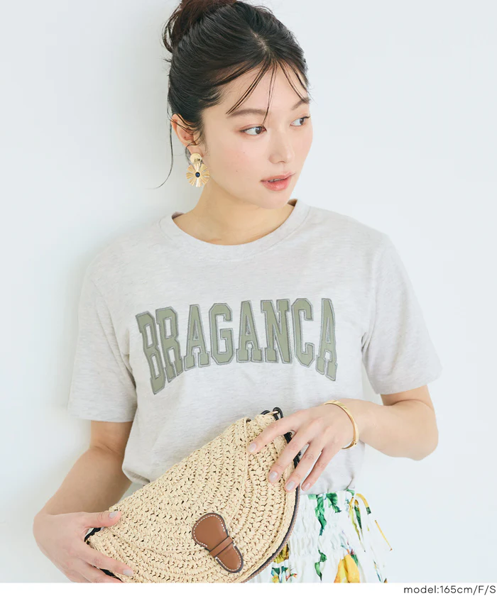 クルーネックロゴTシャツ レディース メール便不可 - Image 8