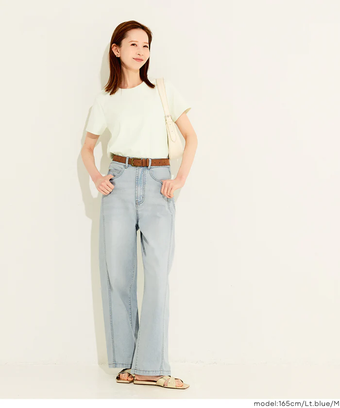 サマーデニムバギーカーブパンツ レディース メール便不可 - Image 10