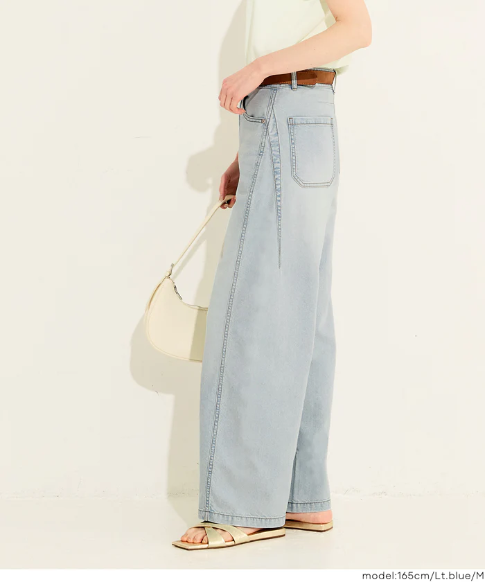 サマーデニムバギーカーブパンツ レディース メール便不可 - Image 11