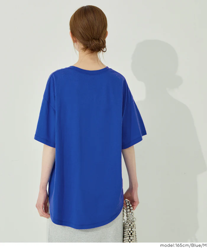 テールカットカレッジビッグTシャツ レディース メール便不可 - Image 12
