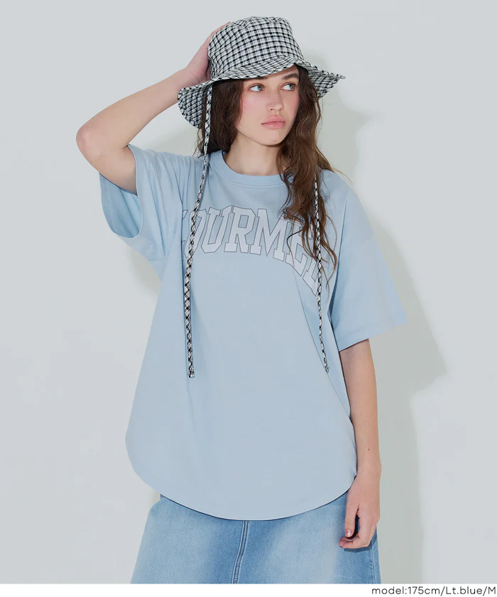 テールカットカレッジビッグTシャツ レディース メール便不可 - Image 19